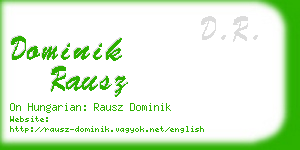 dominik rausz business card